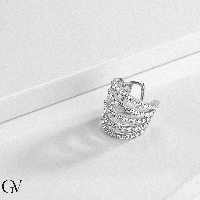 Damen Earcuff aus Weißgold 18k mit Brillanten