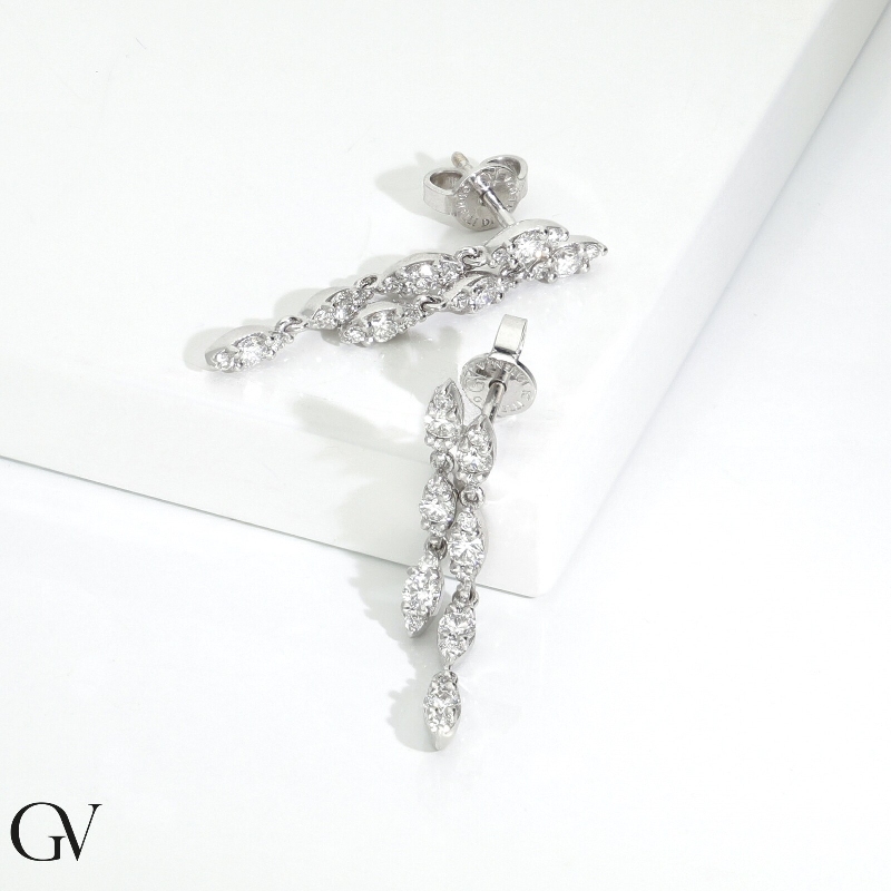 Weißgold 750 Diamant-Ohrhänger Weißgold 750 Diamant-Ohrhänger