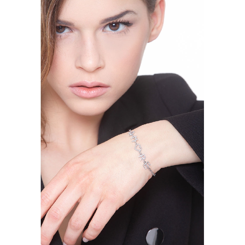 Armband personalisiert mit Buchstaben AMORE 