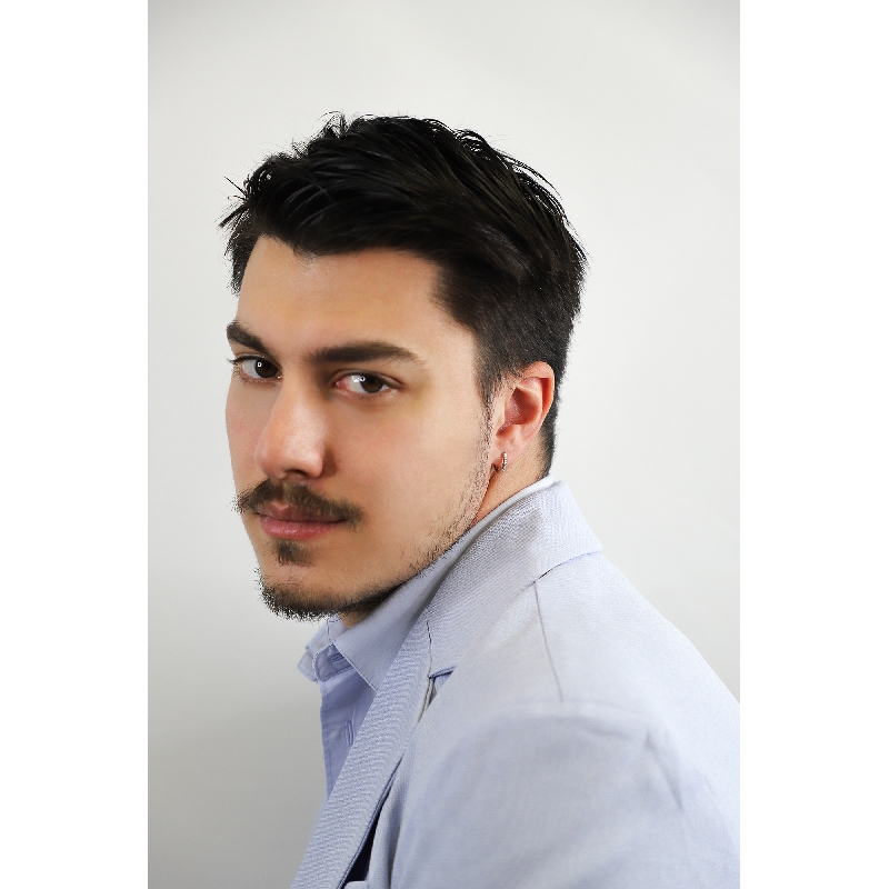 Einzelne Creole aus Weißgold 18k mit Diamanten für Herren  Einzelne Creole aus Weißgold 18k mit Diamanten für Herren