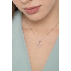 Buchstabenkette O Weißgold 18 K und Diamanten 2