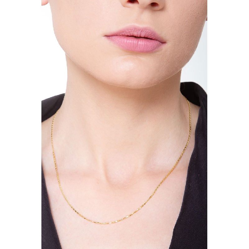 Rolo Kette Gelbgold 18K, 45 cm