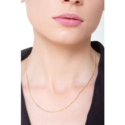 Rolo Kette Gelbgold 18K, 45 cm