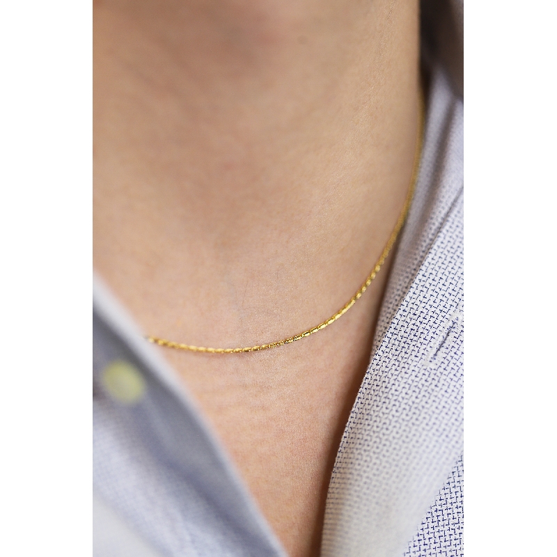 Gelbgold 18K Halskette, 50 cm