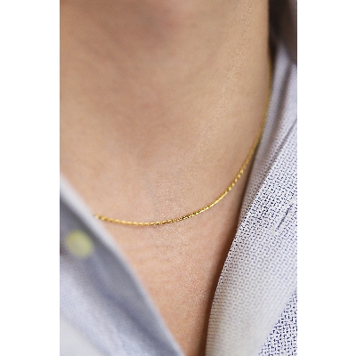 Gelbgold 18K Halskette, 50 cm