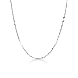 Rolò Kette aus 18K Weißgold