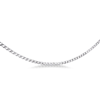 Weissgold 750 Rolò Kette, 45 cm