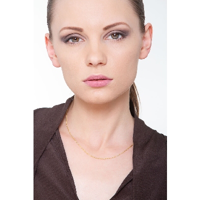 Gelbgold 750 Halskette, 45 cm