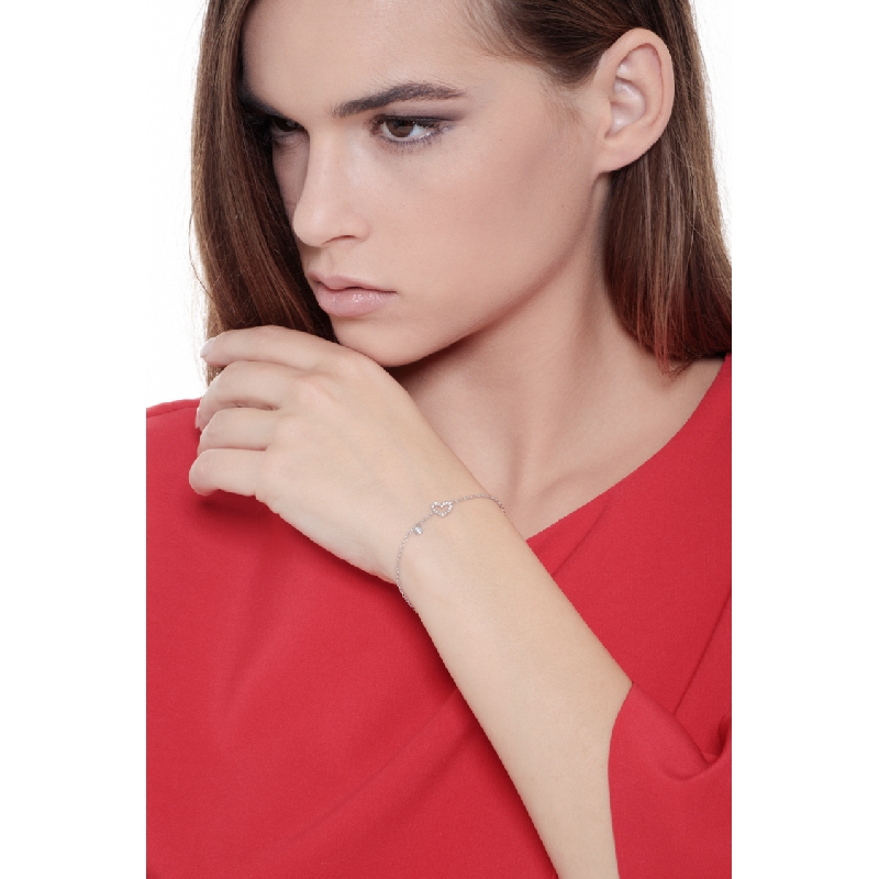 Armband Damen mit Herz aus Diamanten