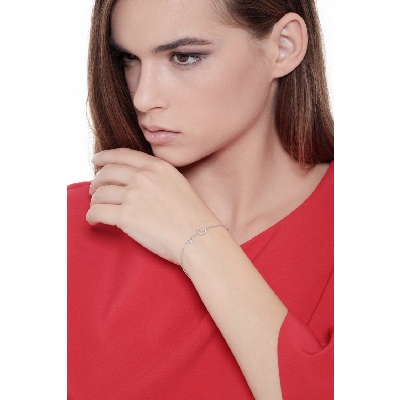 Armband Damen mit Herz aus Diamanten