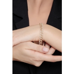 Iced Out Armband aus Gelbgold 18K mit Brillanten  2