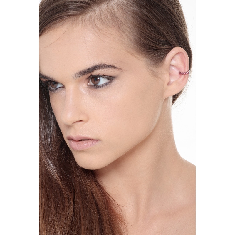 Earcuff aus Weißgold 18K mit Rubinen Earcuff aus Weißgold 18K mit Rubinen