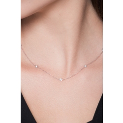 Tiffany Damenkette 45 mit Diamanten Weißgold 2