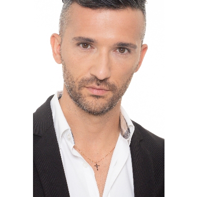 Roségold 18K Herrenkette Kreuzkette mit schwarzen Diamanten, 50 cm