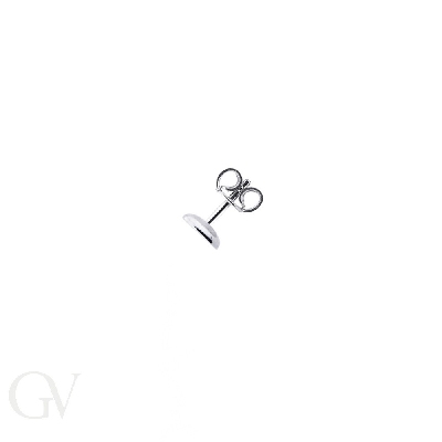 Einzelner Diamant-Ohrstecker Weißgold