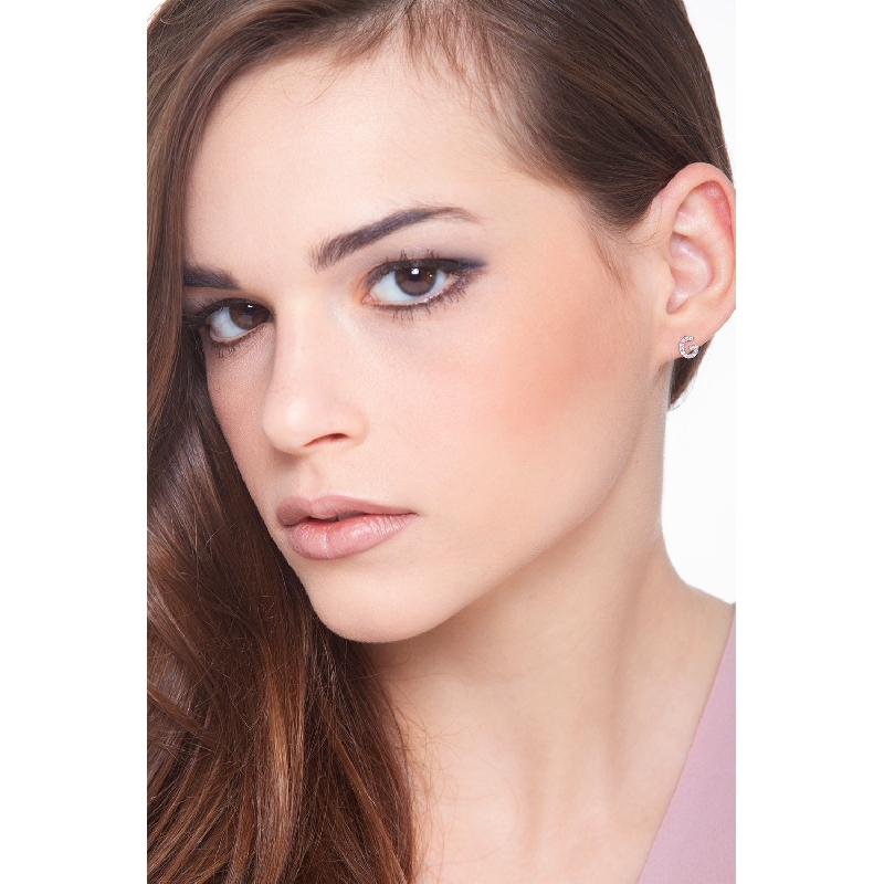 Einelner Ohrstecker Buchstabe G aus Diamanten Einelner Ohrstecker Buchstabe G aus Diamanten