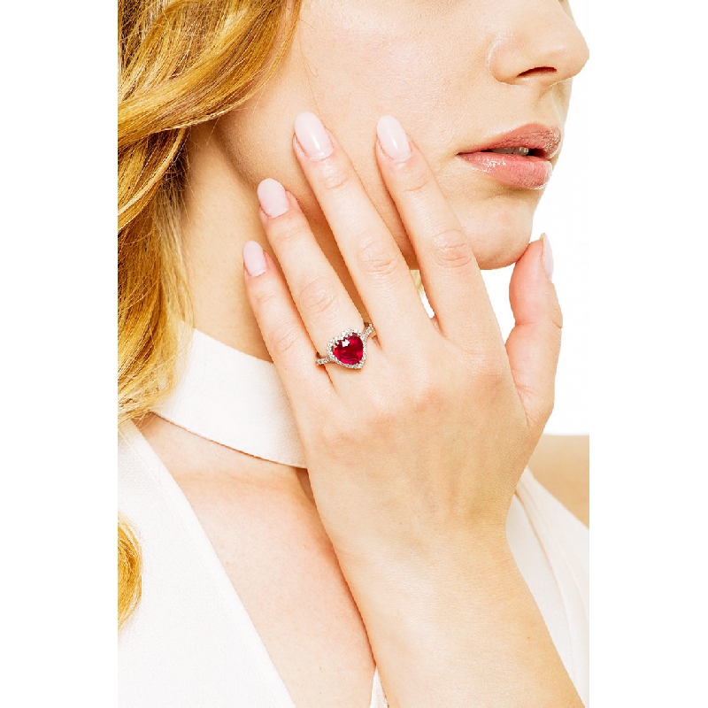 Weißgold Ohrringe mit Diamanten und 2 Saphiren -ORN908BBZ- Gioielli di Valenza -50% 955,00 €