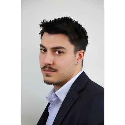 Weißgold Ohrring Herren mit Kreuz aus Diamanten 