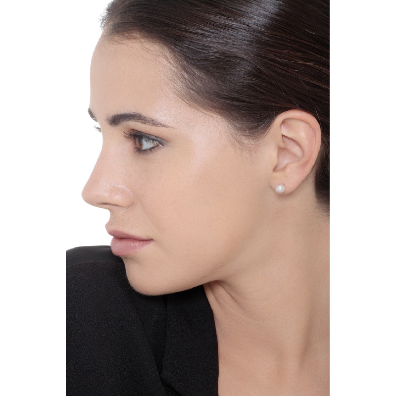 Ohrstecker mit Perlen Gelbgold 750