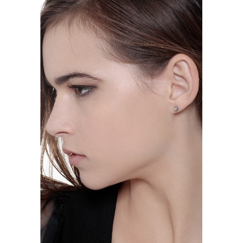 Diamant-Ohrstecker aus Weißgold 18k Diamant-Ohrstecker aus Weißgold 18k