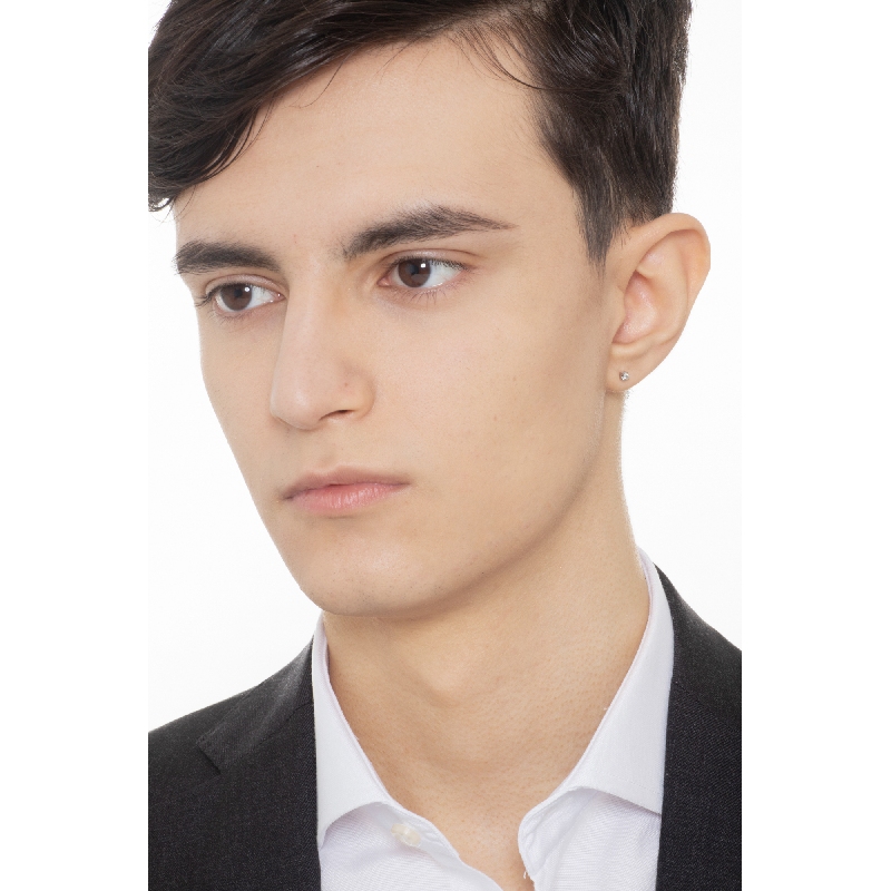 Einzelner Ohrstecker mit Brillanten 0,04 kt