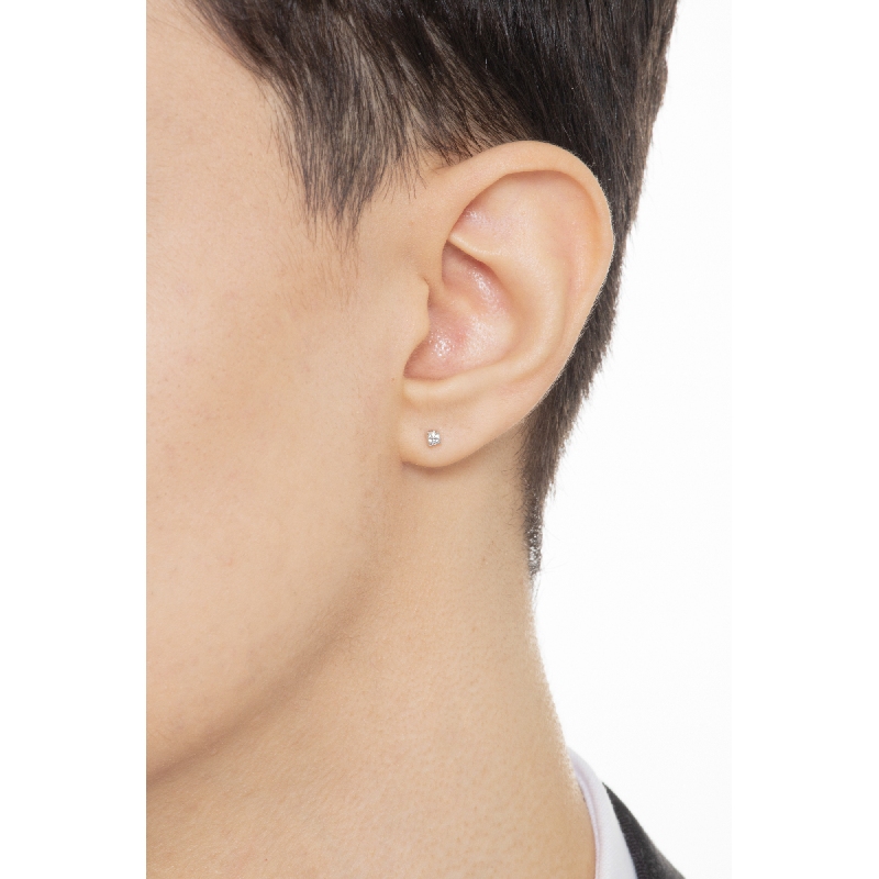 Einzelner Ohrstecker mit Brillanten 0,04 kt