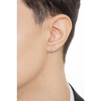 Einzelner Ohrstecker Herren mit Diamant, 0,20 ct