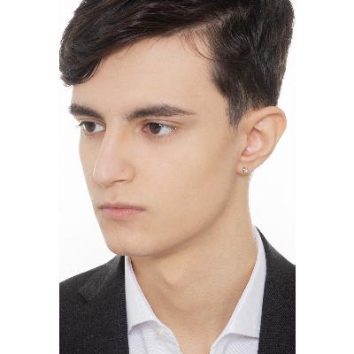 Herren einzelner Ohrstecker 0,15 kt Diamant