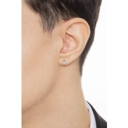 750er Weißgold Ohrstecker Herren mit Diamant, 0,20 ct 2