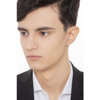 Herren einzelner Ohrstecker mit Brillant, 0,03 kt