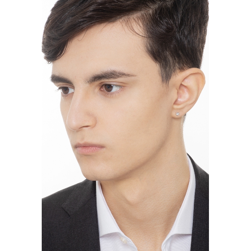 Einzelner Ohrstecker mit Diamant Herren 0,07 kt