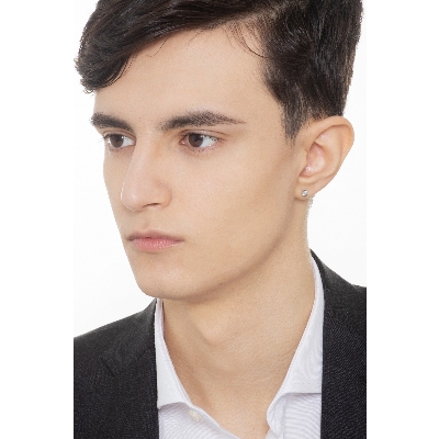 Herren einzelner Ohrstecker mit Diamant, 0,15 kt