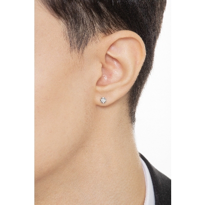 Herren einzelner Ohrstecker mit Diamant, 0,15 kt