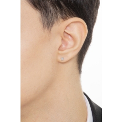 Weißgold Ohrstecker mit Diamant 0,13 kt 2