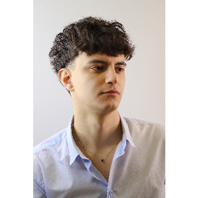 Herrenkette mit schwarzen Diamanten 0.45 kt Weißgold 18k 