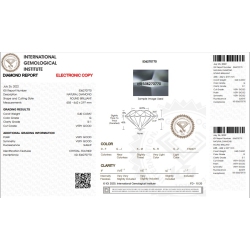 IGI-zertifizierter Diamant  CT 0,40 G SI1 2