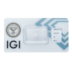 IGI-zertifizierter Diamant  CT 0,40 G SI1