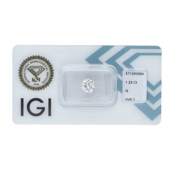 IGI-Zertifizierter Diamant CT 1,25  G VVS1