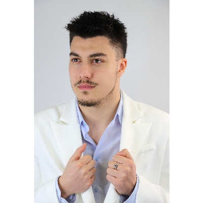 Solitärring schwarzer Diamant Weißgold Herren 