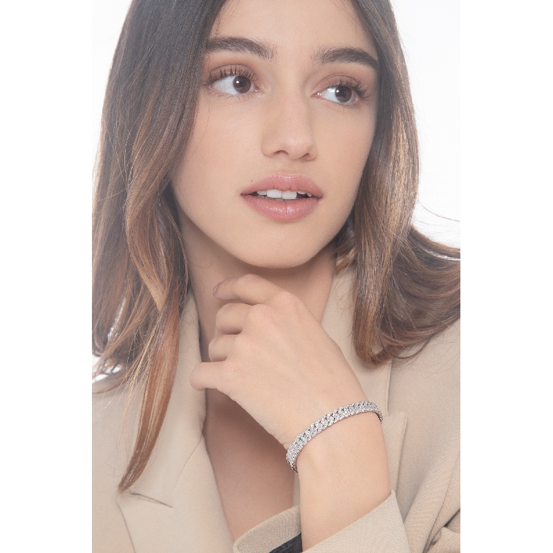 Diamant Armreif Damen Weißgold 750 Diamant Armreif Damen Weißgold 750