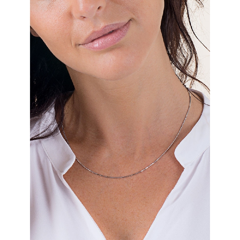 Venezianer Weißgold Kette 