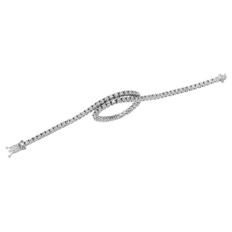Tennis Armband Weißgold 750 mit Diamanten  Tennis Armband Weißgold 750 mit Diamanten