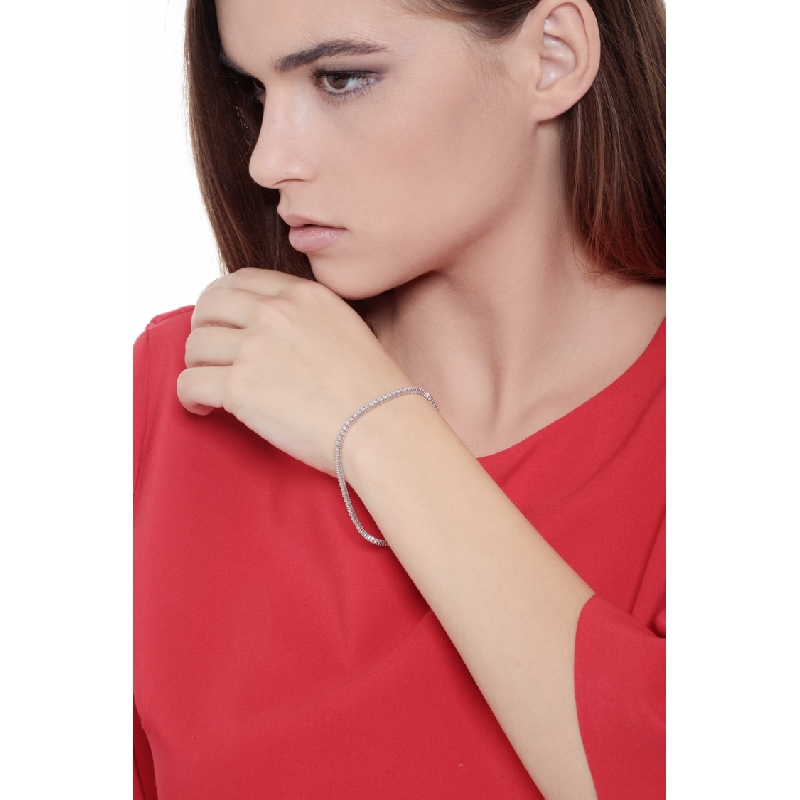 Tennis Armband Weißgold 750 mit Diamanten  Tennis Armband Weißgold 750 mit Diamanten