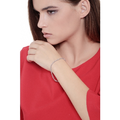 Tennis Armband Weißgold 750 mit Diamanten 