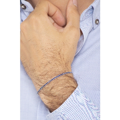 Tennis Armband Weißgold Damen Herren 