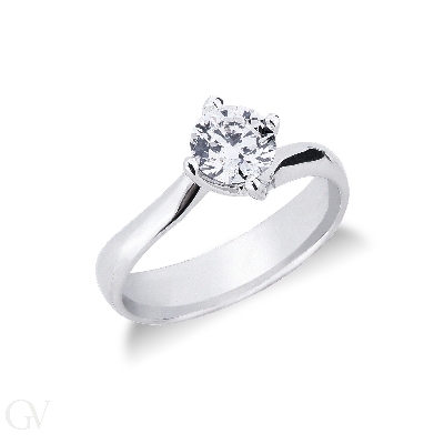 Valentino Solitär-Fassung mit Rauten-Design