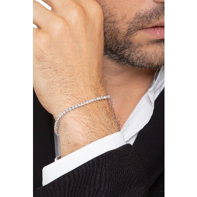 18K Weißgold Armband mit Brillanten