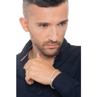 Weißgold Tennis Armband für Damen und Herren