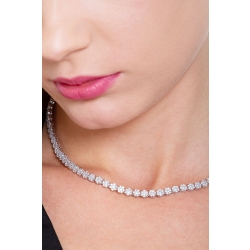 Collier Damen ILLUSION aus Weißgold 750 mit Diamanten  2