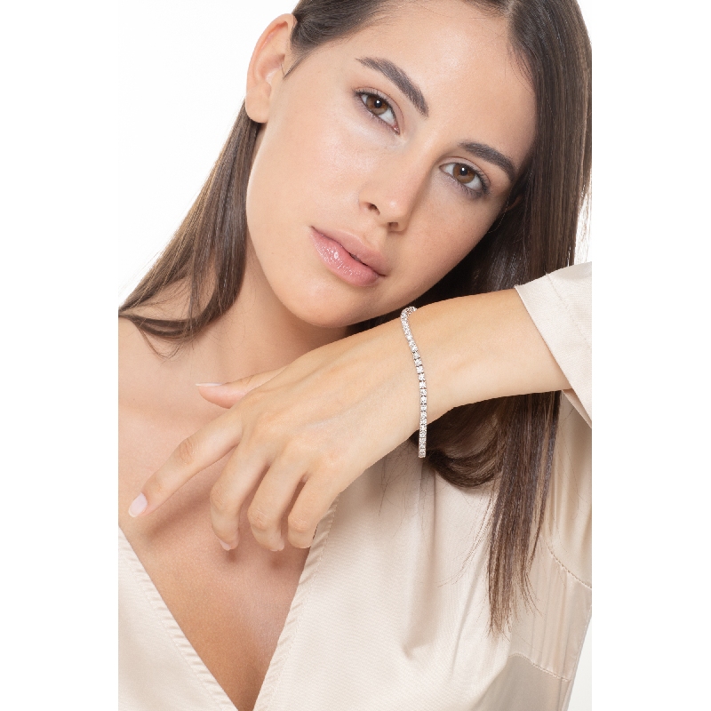 Tennisarmband Weißgold Brillanten Tennisarmband Weißgold Brillanten